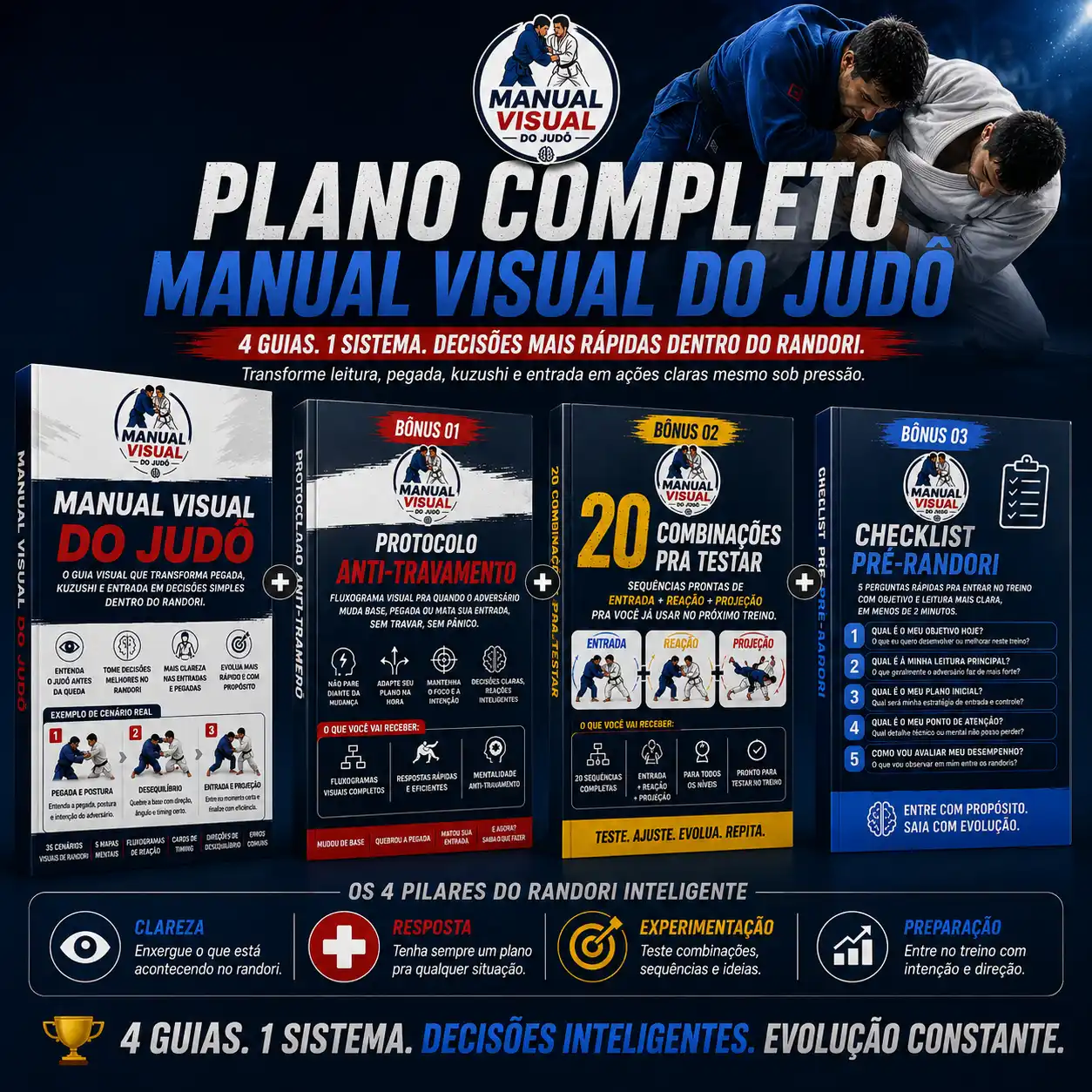 Plano Completo — Manual Visual do Judô + 3 Bônus Exclusivos